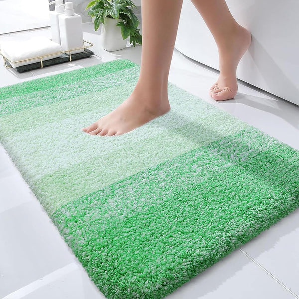 OLANLY Bathroom Rug Mat 30x20, Extra Soft Absorbent Microfiber Bath Rugs, Non-Slip Plush Shaggy Bath Carpet