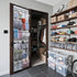 24 Closets 3Hooks, (66"x 19") Over the Door Shoe Organizer, Large Breathable Mesh Pockets, Space Saving Hanging Storage
