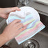 Kitchen Dish Cloths 100% Cotton Tea Towels, Soft and Absorbent, Machine Washable Set of 8 Multi Colors