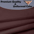 dinexlence 2 Pack 84 Inches Brown Premium Plastic Tablecloth Round Reusable Coffee Brown Decorative Table Cover