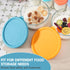 2 Packs 1-Quart Silicone Replacement Bowl Lids for Ultimate Glass Yogurt Containers, Reusable Yogurt Bowl Covers
