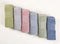 Cleanbear 6 Colors Pure Cotton Wash Cloths Set - Face Cloths 13 x 13 Inches (Light Blue, Jade Green, Light Green, Grey,