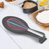 LIANYU Stainless Steel Black Spoon Rest Set of 2, Spatula Ladle Spoon Utensil Holder for Kitchen Counter Stove Top, Dishwasher Safe