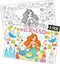 Mermaid Crafts for Kids 15Packs 17X11Inches Coloring Placemats with Thankful - Fall