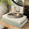 Aesthetic Decorative Books -Set of 2 Minimalist Linen Hardcover Faux/Fake Books for