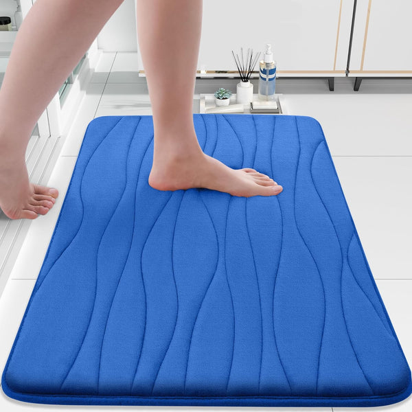 Buganda Memory Foam Bathroom Rug Mat, 30x20, Extra Soft and Absorbent Non-Slip Bath Mats for Bathroom Floor, Tub and