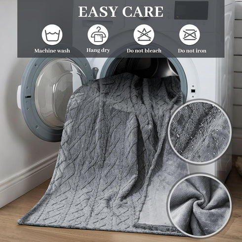 80'' 60'' 3-Layer 50oz, Tisancy King Size Waterproof Blanket for Bed Couch, x Double Side Leakproof Reversible Sherpa