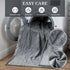 80'' 60'' 3-Layer 50oz, Tisancy King Size Waterproof Blanket for Bed Couch, x Double Side Leakproof Reversible Sherpa