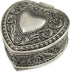 Emboss Alloy Metal Music Box, Wind Up Golden Movement for Christmas/Birthday/Valentine's Day (Heart Shaped)