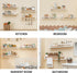 Heimlove 32 inch Set 3 Nursery Floating Shelves, Solid Wood Nursery Book Shelves for Wall, Bookshelf for Kids, Wall