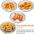 Fdit 3Pcs Air Fryer Racks, Stackable Dehydrator Racks for Food Grade Stainless Steel Air Fryer Accessories