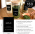 160 Spice Jar Labels, Minimalist Matte Black Stickers for Kitchen & Pantry Organization