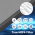 MK04 Air Filter Replacement, 3 Pack, for MK04 MG04JH Air Purifier, H13 True HEPA Activated Carbon