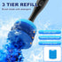 Set Set 5 Electric Toilet Brush and Holder Electric Toilet Bowl Brush Toilet Brush Cleaner with Refills Disposable