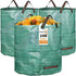 RISETEX Leaf Collector 3-Pack | 106Gal Eco-Friendly Reusable Leaf Bags | Heavy-Duty