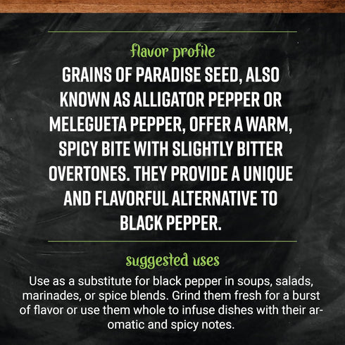 16 Frontier Bulk Grains of Paradise Seed Whole, Ounce