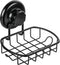 Suction Soap Dish with Hooks - Rustproof Stainless Steel SS304 Shower Soap Holder - Powerful Vacuum Suction Cup Sponge
