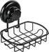 Suction Soap Dish with Hooks - Rustproof Stainless Steel SS304 Shower Soap Holder - Powerful Vacuum Suction Cup Sponge
