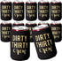 Dirty Thirty Crew Can Coolers, Set of 12 for 30th Birthday Decorations for Him and Her