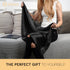 100% Mulberry Silk Pillowcase, 22 Momme Pure Natural Silk, Both Sided with Zipper, Standard Size (Black, 20'' 26'')
