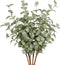 6 Pcs Eucalyptus Stems, 27'' Greenery Leaf Spray, Artificial Floral Plants for Home Party Wedding Decoration