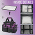 SCAVATA Compact Wearable Cleaning Caddy, Small Cleaning Caddy Supplies Organizer with Handle & Shoulder Straps