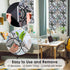 DKTIE Static Cling Decorative Window Film, Non-Adhesive Privacy Film with Installation Tools, 17.7 x 78.7 Inch