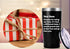 AMZUShome Thanks For Being My Boss Travel Mug - Boss Day Gifts, Office Gifts, 20oz Black Tumbler