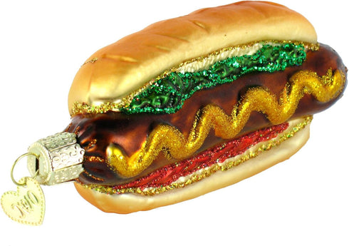 Old World Christmas Ornaments, Hot Dog, Glass Blown for Christmas Tree