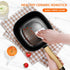 Audecook Hot Pot Electric 2L - Ceramic Glaze Non-Stick Frying Pan, Portable Cooker for Ramen, Steak, Fried Rice, with