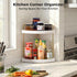 2-Tier Countertop Counter Vtopmart Bathroom Corner Organizer, Vanity Dresser Tray Shelf for Skincare, Perfume, Makeup