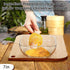 NUTRIUPS Glass Mixing Bowls Set, Microwave Safe Clear Glass Bowls for Mixing, Storing, Preparing, Square Bowl