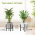 6-10 Inch NSYOOMH Adjustable Metal Plant Stand Black, Fits Heavy Duty Flower Pots Holder - Floor Single Plant Stands