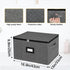 Stemware Storage Cases, Quilted Glassware Storage with Dividers for 12 Red Wine Glasses, Stackable Dark Gray