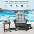 49" 23" 5" 1) Giantex Patio Adirondack Chair Cushion - x High Back Rocking Chair Cushion w/Fixing Straps, Durable
