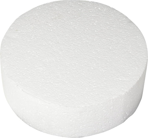 Oasis Supply Dummy Round Cake, 9" x 3", White