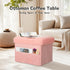 300 lbs, 17x13x13IN Storage Ottoman, Folding Ottoman Foot Rest Stool with Thicker Furry Padded Seat. Soft Fur Small