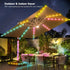 66ft 133 200+ Globe String Lights, LED RGB Color Changing String Fairy Lights, Smart APP & IR Remote Control, Scene