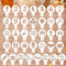 36pcs Cookie Stencils, Reusable Decorating Templates for Happy Birthday Cake and Cookie Baking Art Craft.