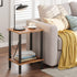 2-Tier TB01BB034 TUTOTAK End Table, Side Table, Nightstand, Storage Shelf, Sofa Side Table for Small Space, Living