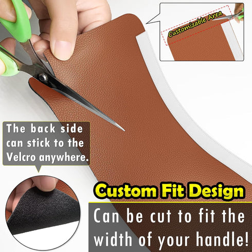 Refrigerator Door Handle Covers - 6PCS Leather Kitchen Appliance Handle Covers, Keep Fridge, Microwave, Oven Clean