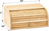 Trademark Innovations 16" Tan Bamboo Rolltop Bread Box by