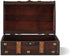 SLPR Wooden Storage Box with Hinged Lid and Handle - Small Decorative Wood Treasure Chest, 11" x 7" x 5.7"