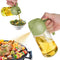 16oz Oil Dispenser Bottle, 2 in 1 Olive Oil Dispenser and Sprayer for Kitchen, Cooking, Salad, Barbecue Green