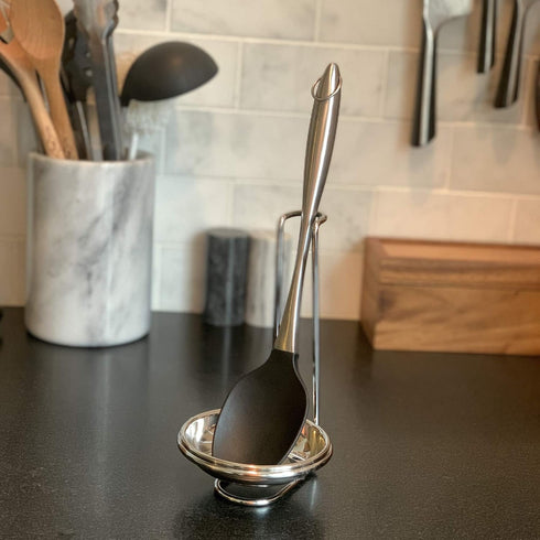 Fox Run Stainless Steel Vertical Spoon Holder, 7.5 Inches