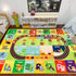 Mfmiudole 59"39.4" ABC Kids Rug for Playroom Baby Play Mat Alphabet Rug Animal Number Shape Classroom Rug Kids Playroom