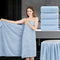 4 Piece Extra Large Bath Towel 35"x70" Oversized Bath Sheet Blue Bath