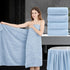 4 Piece Extra Large Bath Towel 35"x70" Oversized Bath Sheet Blue Bath