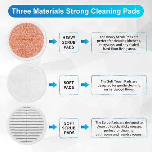 2039 20399, 2039A, 2307, 2315A, 23157, 2124, 20393 (4 Pack) KEEPOW Spinwave Replacement Pads Compatible with Bissell