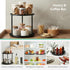 MUNEK 9" Organizer,2 Lazy Susan Tier Rotating Spice Rack Organization,Metal Lazy Susan for Table Top,Pantry, Bathroom